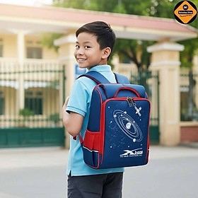 Balo Học Sinh Chống Gù Lưng Cao Cấp Cho Bé Tiểu Học, Xbags Universe XB3102, Nhiều Ngăn Tiện Dụng, Chống Thấm Nước, Màu Đỏ Cá Tính!