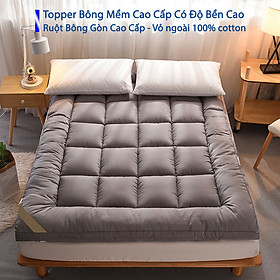 Mua Topper Nệm Trải Giường Hoặc Trải Sàn Dày 9cm Ruột Bông Gòn Cao Cấp Vỏ Ngoài 100% Cotton Chuẩn Khách Sạn 5 Sao Tấm Làm Mềm Nệm Topper Nệm Đệm Tấm Bảo Vệ Nệm Miếng Lót Nệm Topper Trải Giường Tấm Đệm Toper - Hệ Thống Nệm