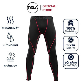 Quần giữ nhiệt nam combat pro TSLA FALIC quần legging nam form ôm co giãn tập thể thao gym đánh bóng rổ FAL2011