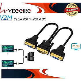 Mua Cáp Chia VGA 3+6 Chia Màn Hình 1 Ra 2 VEGGIEG V2M - Hàng Chính Hãng