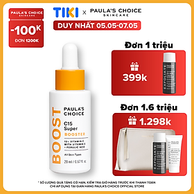 Tinh Chất Chống Lão Hóa Chứa Vitamin C Paula's Choice Resist C15 Super Booster (20ml)