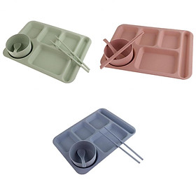 3-Pack Food Storage Container Divided Serving Tray Cafeteria Mess Tray