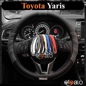 Bọc vô lăng da PU dành cho xe Toyota Yaris cao cấp SPAR - OTOALO
