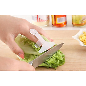 Miếng nhựa xỏ ngón bảo vệ ngón tay, chống đứt tay khi thái, cắt lát thực phẩm khi vào bếp GD419-BVngonnhua