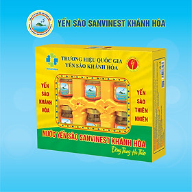 Hộp 6 lọ Nước Yến sào Sanvinest Khánh Hòa Đông trùng hạ thảo - 208