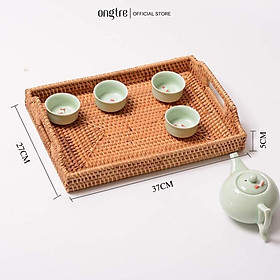 Mua Khay mây đựng đồ ONGTRE đựng hoa quả  bánh kẹo  đồ khô phòng khách  nhà bếp