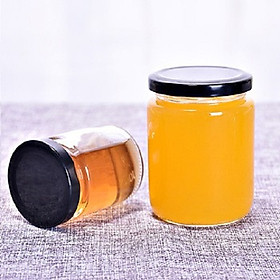 Mua Bộ 3 hũ thủy tinh 220ml nắp thiếc đen đựng mật ong  đựng yến  thực phẩm  gia vị tiện lợi