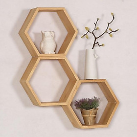 Kệ tổ ong đa năng có 3 size, Kệ lục giác decor phòng phong cách Hàn Quốc (1 Kệ)