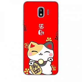 Ốp lưng dành cho điện thoại  SAMSUNG GALAXY J4 2018 Mèo Thần Tài Mẫu 1