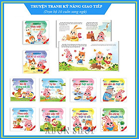 [Download Sách] Trọn Bộ 10 cuốn Kỹ Năng Giao Tiếp Cho Bé 2+ (Song Ngữ Việt - Anh) Cùng Con Khôn Lớn Giúp Con Hiểu Và Tự Tin Hơn Vào Bản Thân Vượt Qua Mọi Khó Khăn Thử Thách Trong Cuộc Sống