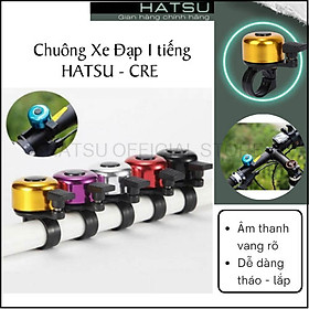 Chuông xe đạp thể thao HATSU-CLT0 nhỏ gọn - âm thanh vang 90DB - làm bằng hợp kim kẽm -  gắn ghi đông một cách nhanh chóng - Xanh Dương