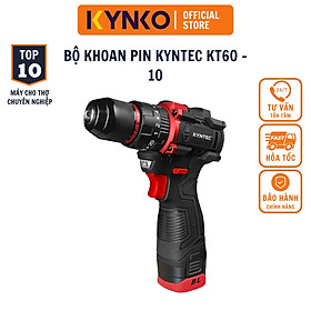 Bộ máy khoan pin chính hãng Kynko Kyntec KT60 - 10 chính hãng siêu khỏe