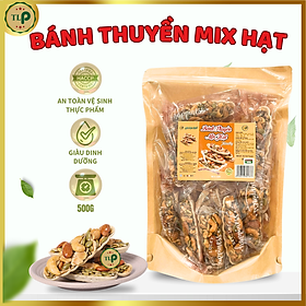 BÁNH THUYỀN MIX HẠT TÂN LỘC PHÁT BỊCH 500G