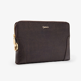 Clutch Cầm Tay Nam Da Bò Saffiano Chà Nâu CK11