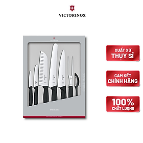 Bộ dao bếp 7 món Swiss Classic VICTORINOX - THỤY SĨ : Dao nhà bếp và phụ kiện Thụy Sĩ Bộ dao lý tưởng cho các đầu bếp chuyên nghiệp và cả những đầu bếp gia đình