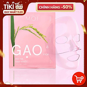 Mặt Nạ Gạo Trong Suốt M.O.I RICE HYDROGEL MASKS (3 Miếng/Hộp) Hồ Ngọc Hà