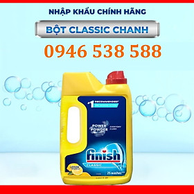 Bột rửa bát Finish Classic Power 2.5kg Hương chanh Bột dùng cho máy rửa bát