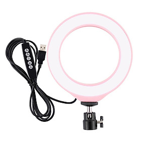 Đèn LED vòng siêu sáng 6.2 inch jack cắm USB đèn màu RGBM có thể điều chỉnh với 10 chế độ và 8 màu dùng cho phát trực tiếp, trang điểm, quay vlog, đèn chụp ảnh studio, selfie