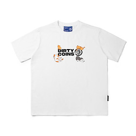 Áo Thun DirtyCoins Chonky Kittens T-shirt - White