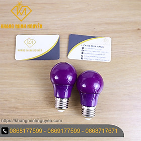Mua Bóng đèn búp tròn 3W ánh sáng trắng  xanh  đỏ  tím  vàng  hồng chuyên dùng trang trí quán cafe  trang trí sân thượng