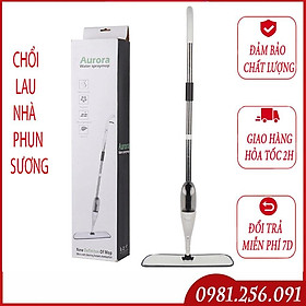 Cây Lau Nhà Phun Sương Thông Minh Xoay 360 Độ,Tay Cầm Inox Tiện Lợi Chắc Chắn