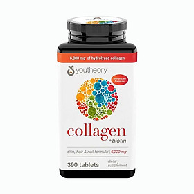 Hình ảnh Thực phẩm chức năng Viên uống bổ sung Collagen Youtheory (Collagen Type 1-2-3) 390 Viên