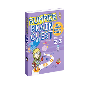 Sách summer brain quest 2&3 phát triển tư duy iq cho bé - in màu ( 7 - 8 tuổi )