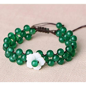 Vòng tay mã não tự nhiên quý phái VN05 kết bản to