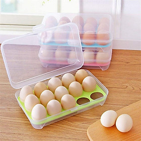 Mua Hộp Nhựa Đựng Trứng 15 Ô Có Nắp Đậy Chắc Chắn Bảo Quản Trứng Để Tủ Lạnh Tránh Va Chạm Bể Vỡ