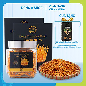 Đông trùng hạ thảo bán tự nhiên Dược Quý Đường hộp 20g - Hỗ trợ bổ phế, ích can thận, bồi bổ cơ thể