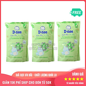 Combo 3 Túi Nước Rửa Bình Sữa Dnee Túi - 600ml/Túi