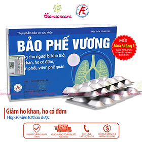 Bảo phế vương - Hộp 20 viên - Hỗ trợ giảm ho có đờm, phế quản từ thảo dược