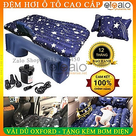 Đệm Hơi Ô Tô Vải Dù Oxford Không Bám Mùi CAO CẤP Họa Tiết Ngôi Sao Phù Hợp Các Dòng Xe 4 5 7 Chỗ Bán Tải