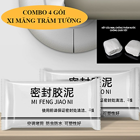 Mua Set 4 Gói Đất Sét Xi Măng Trắng Vá Trám Tường Bịt Lỗ Điều Hoà Chống Thấm Cách Nhiệt Sửa Chữa Nhà Của Tiện Lợi  Keo đất