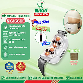 Máy Massage Bụng Cao Cấp Nikio NK-166DC - Công Nghệ Xoa Bóp Kết Hợp Hồng Ngoại Hiện Đại, Hỗ Trợ Cải Thiện Vòng 2 Cực Nhanh, Pin Sạc Tiện Lợi