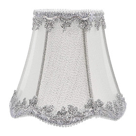 Đay Bạc Lampshade - Clip - Trên đèn chùm - cho bàn - Đèn tường - cho phòng khách và phòng ngủ -12*13cm