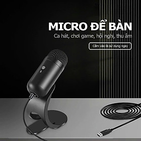 Mua Micro USB Mini Mic Thu Âm Podcast Livestream Radio Microphone Phòng Thu Studio Karaoke SoloCast Cắm Máy Tính Bàn Laptop Chat Voice Học Online Chơi – Hàng Nhập Khẩu