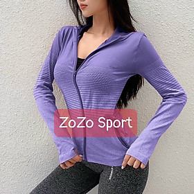 Áo Khoác Thể Thao Nữ Ôm Body Sport 6 Màu 4 Size Thoáng mát