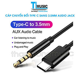 Mua Dây Cáp Âm Thanh Chuyển Đổi Type C Sang Jack 3.5mm Aux Chất Liệu TPE Mềm Dài 2M