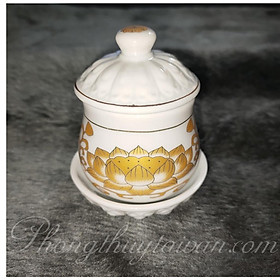 Mua Chum nước bàn thờ Phật Hoa Sen  Chữ cao 7.5cm