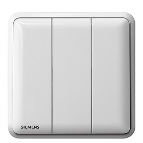 Công Tắc Điện SIEMENS 3 Nút Bấm - Trắng