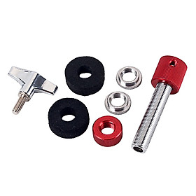 1x Hi-Hat Clutch for Hi-Hat Cymbals Jazz Drum Alloy Red Percussion Part