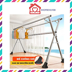Mua Sào phơi quần áo thông minh  cải tiến Bánh Xe  cây gấp gọn  giá giàn phơi có quà tặng móc chống bay