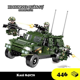 Đồ chơi Lắp ráp Humvee Quân sự, Kazi 84070 Jeep Car, Xếp hình thông minh