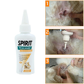 Pet Ear Powder, Ear Cleaner for Dogs and Cats, Professional Pet Groomer Powder to Help Cleaning Pet Ear