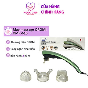 Máy massage cầm tay cắm điện 3 đầu 2 cấp độ OROMI OMR-615 - Bảo hành chính hãng 2 năm