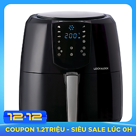 Nồi Chiên Không Dầu Điện Tử Lock&Lock EJF357BLK (5.2 Lít) - Hàng Chính Hãng