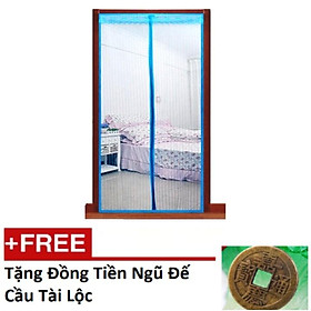 Mua Rèm chống muỗi Rèm cửa màn chống muỗi côn trùng 0.9 x 2.15m 206143 2(Xanh) 206143-2206229 tặng xu ngũ đế