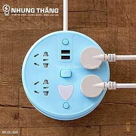 Ổ Cắm Điện Thông Minh OD-815 - Cuộn Dây Gọn Gàng - Tích Hợp Đèn Led - Dây Điện Dài 2m8