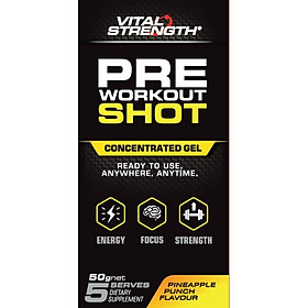 VitalStrength Pre Workout Shot Pineapple Punch 5 Pack